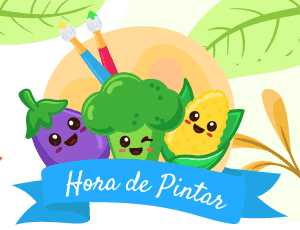 Hora de pintar Vegetais